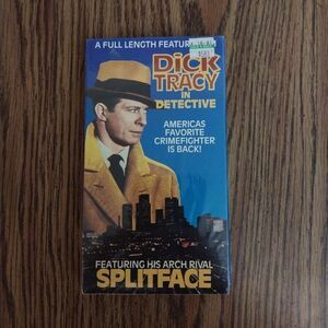 Dick Tracy in Detective Featuring Splitface VHS New